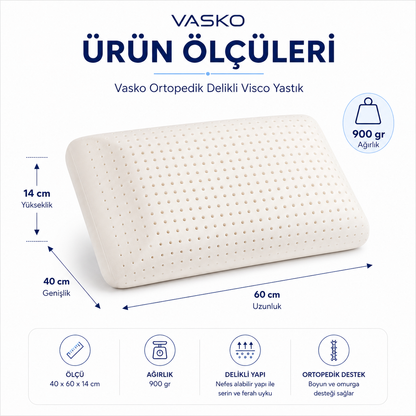 Vasko Hava Kanallı Visco Yastık