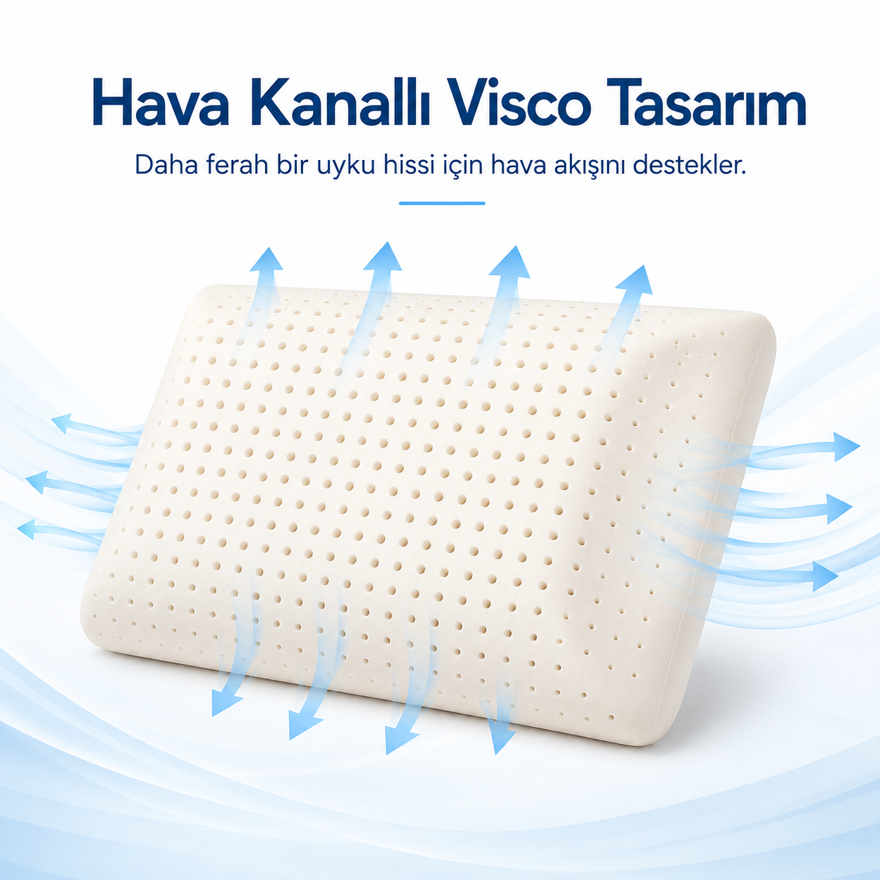 Vasko Hava Kanallı Visco Yastık